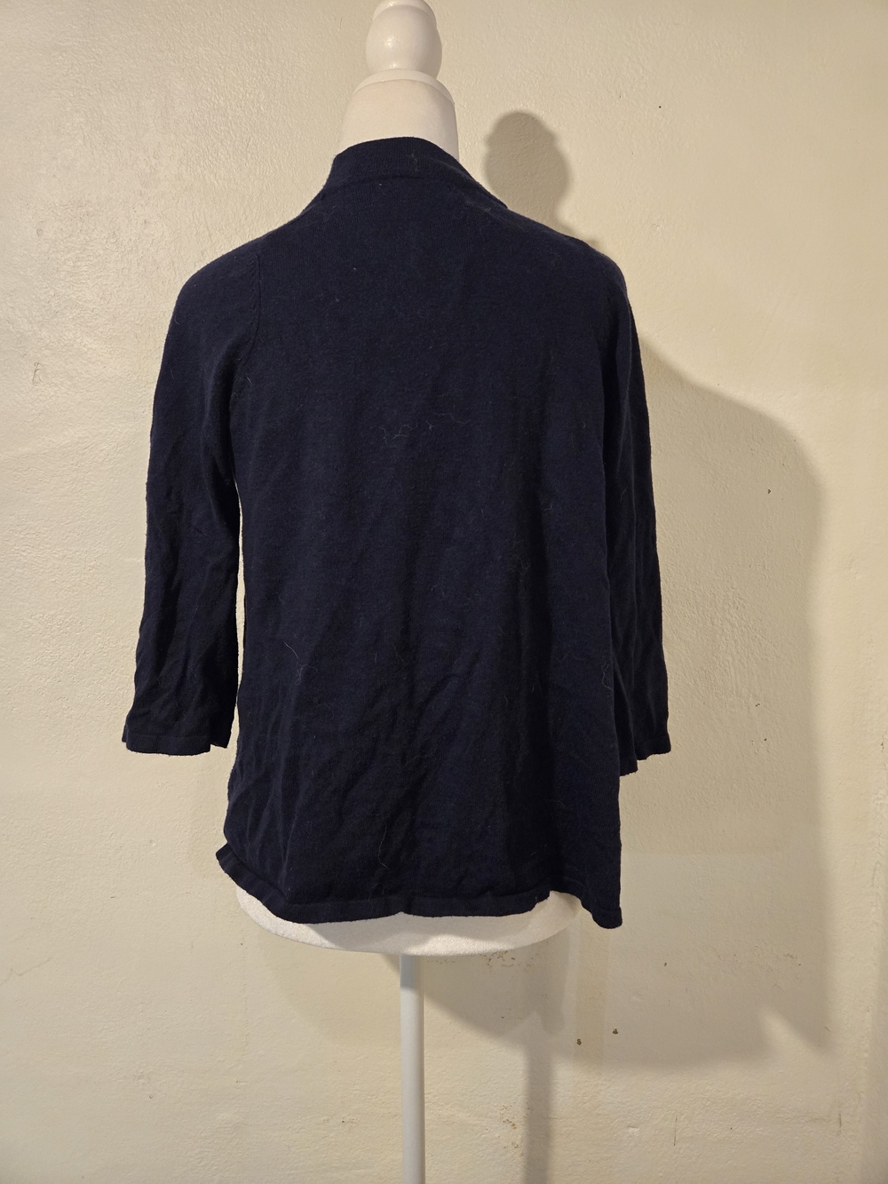 New York & Company Open-Front Navy Cardigan - Picture 3 of 6